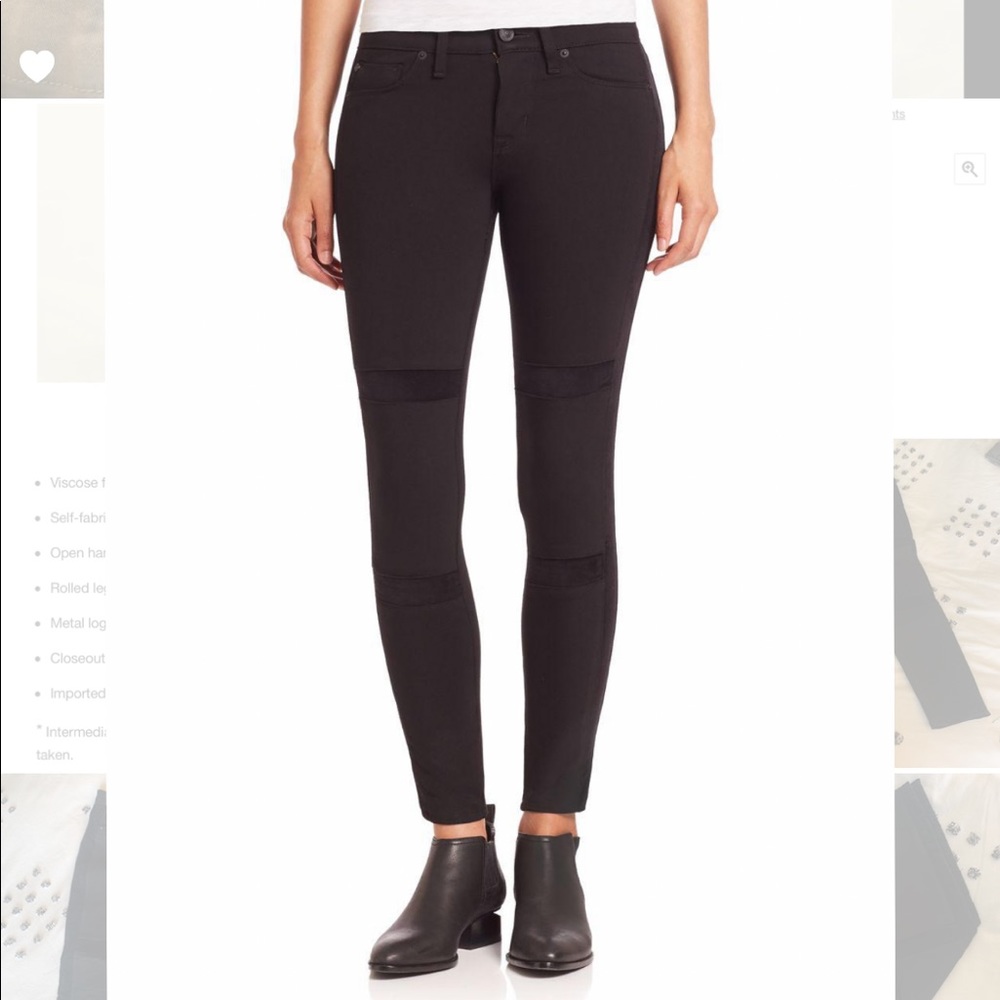 Hudson Black Amory Velvet Jeans